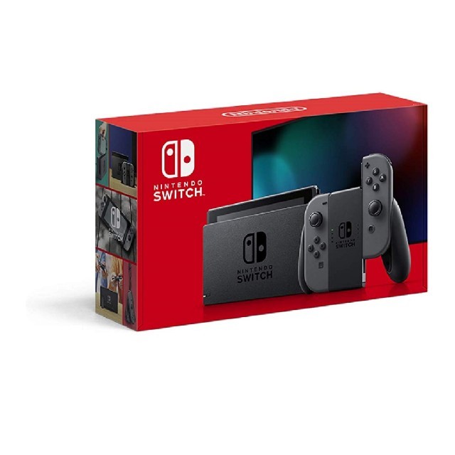 （送料込）新型Nintendo Switch　グレー　スイッチ　バッテリー強化