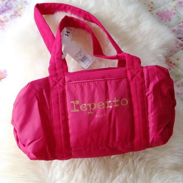 repetto(レペット)のレペット ボンディングダッフルバッグ ピンク赤 新品 レディースのバッグ(ボストンバッグ)の商品写真
