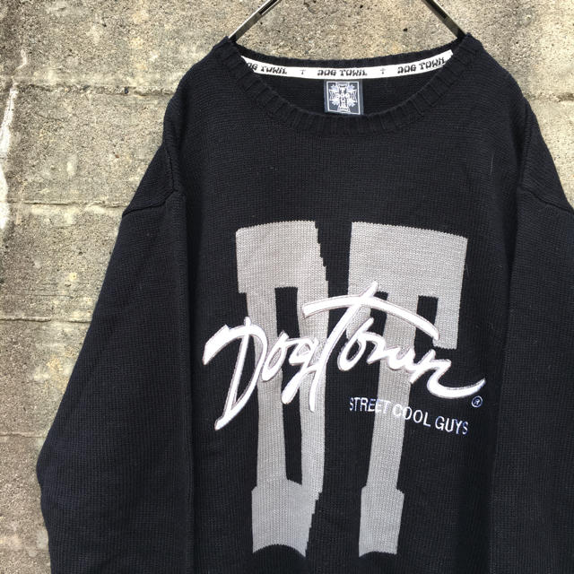 DOG TOWN(ドッグタウン)のDOGTOWN ドッグタウン オーバーサイズ ニット XL 90’s 美品 メンズのトップス(ニット/セーター)の商品写真