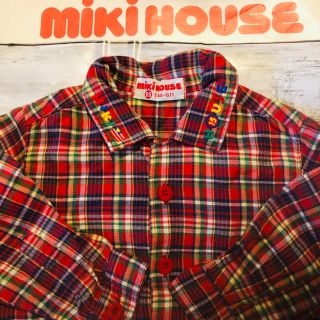 ミキハウス(mikihouse)のミキハウス ブラウス 15周年アニバーサリーチェック 長袖 MIKIHOUSE (シャツ/カットソー)