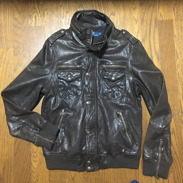 Ralph Lauren(ラルフローレン)のラルフローレン　羊革　USED加工　レザージャケット メンズのジャケット/アウター(レザージャケット)の商品写真