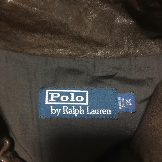 Ralph Lauren(ラルフローレン)のラルフローレン　羊革　USED加工　レザージャケット メンズのジャケット/アウター(レザージャケット)の商品写真