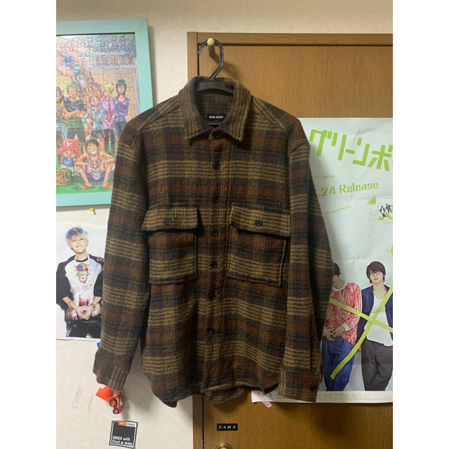 evan kinori/BigShirtMulticolorCheckWool