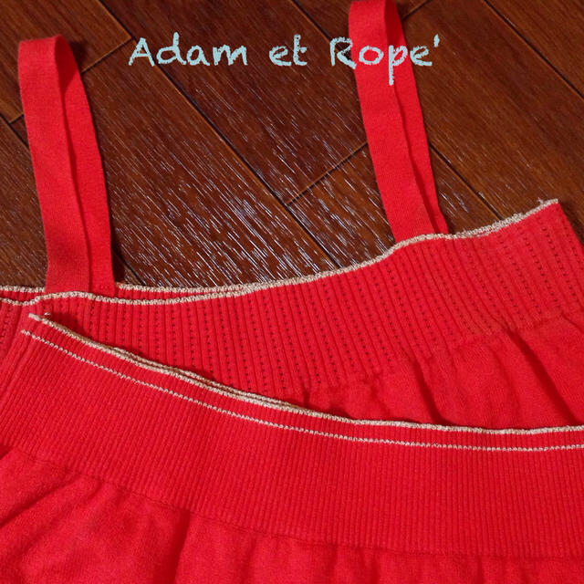 Adam et Rope'(アダムエロぺ)のアダムエロペのニットキャミ☆ レディースのトップス(ニット/セーター)の商品写真