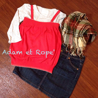 アダムエロぺ(Adam et Rope')のアダムエロペのニットキャミ☆(ニット/セーター)