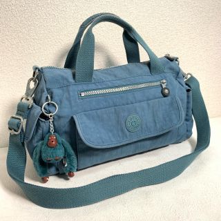 キプリング(kipling)のKIPLING キプリング 2way ショルダーバッグ ブルー 6(ショルダーバッグ)