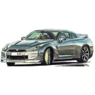 NC-882 GT-R R33/R32限定版画 直筆サイン額装●作家平右ヱ門