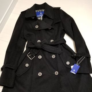 バーバリーブルーレーベル(BURBERRY BLUE LABEL)のバーバリーブルーレーベル 羊毛・カシミア製 ロングコート 新品未使用 40(ロングコート)