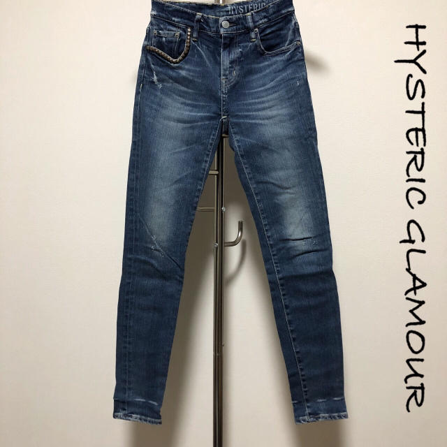 HYSTERIC GLAMOUR / スタッズスキニーデニム / 24インチ