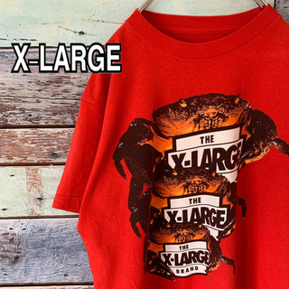 エクストララージ(XLARGE)の【美品】エクストララージ Mサイズ Tシャツ レッド 赤(Tシャツ/カットソー(半袖/袖なし))