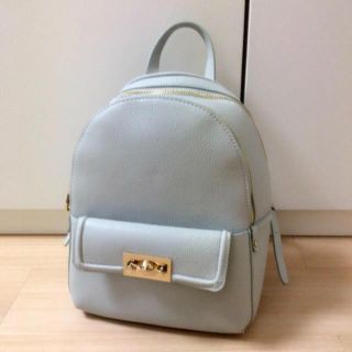 ザラ(ZARA)の断捨離☆ZARA パステルブルーリュックサック(リュック/バックパック)