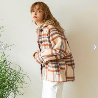 searoomlynn♡WOOLチェックMediumコート