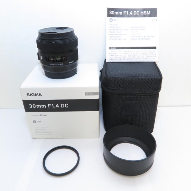 レンズ(単焦点)極上美品 SIGMA 30mm F1.4 DC Art EFマウント単焦点レンズ