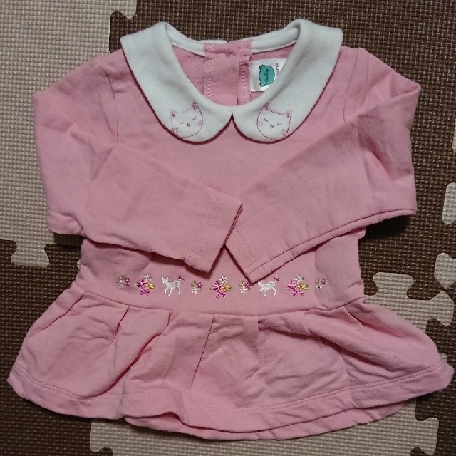 motherways(マザウェイズ)のマザウェイズ 眠り猫 セットアップ キッズ/ベビー/マタニティのベビー服(~85cm)(ワンピース)の商品写真