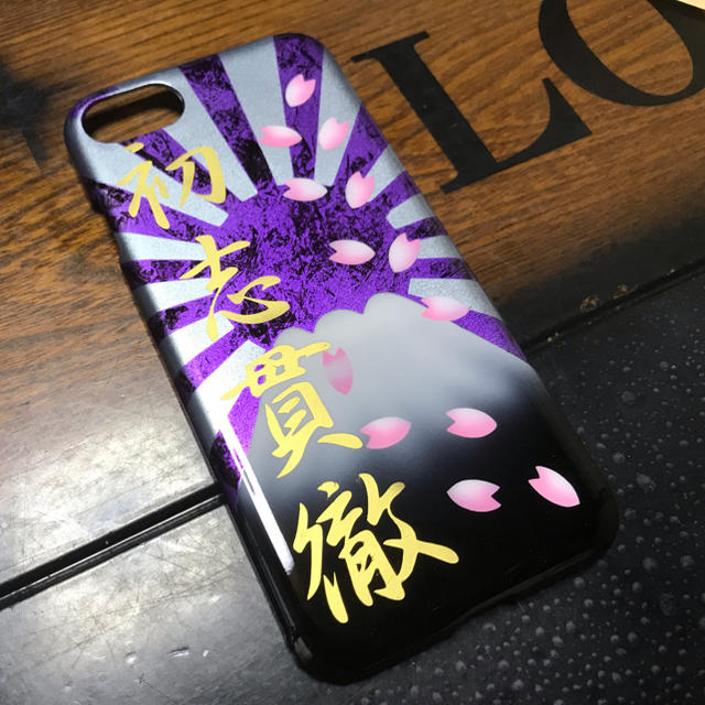 iPhone カバー ケース 桜 初志貫徹 ラップ塗装