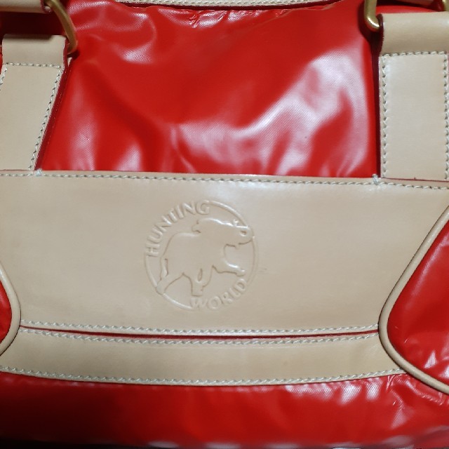 HUNTING WORLD(ハンティングワールド)の【専用】ハンティングワールドの赤いハンドバック レディースのバッグ(ハンドバッグ)の商品写真