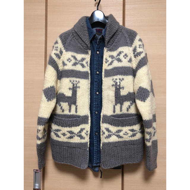 極美品】超カッコいい✨ カウチン セーター ニット カーディガン 極美品】超カッコいい✨ カウチン セーター ニット カーディガン