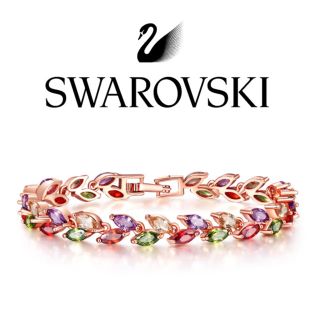 スワロフスキー(SWAROVSKI)のAAAジルコン ブレスレット スワロフスキー クリスタル No.22(ブレスレット/バングル)