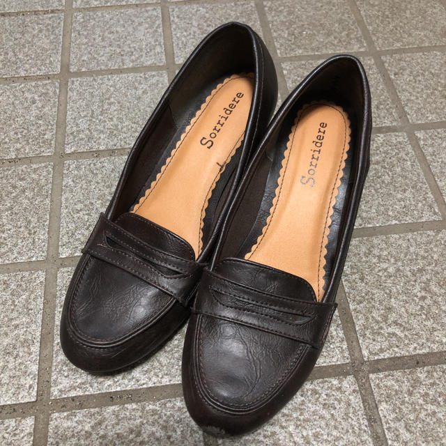 しまむら(シマムラ)の2way ヒールローファー 23.5cm ダークブラウン レディースの靴/シューズ(ハイヒール/パンプス)の商品写真
