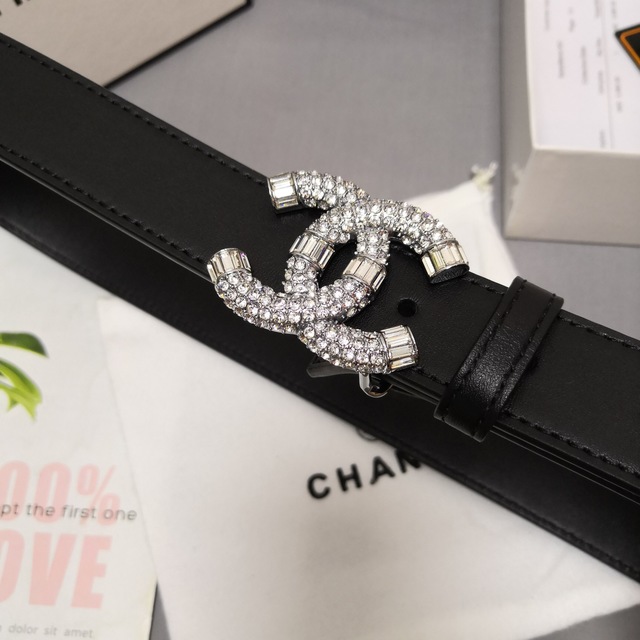 CHANEL - CHANEL ベルト3.0cm 牛革の通販 by ララルルリリ's shop｜シャネルならラクマ