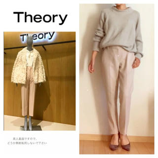 セオリー(theory)のtheory☆セオリー☆クロップド パンツ☆2018☆ピンク☆テーパード(クロップドパンツ)