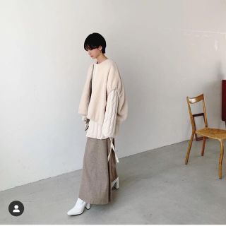 ステュディオス(STUDIOUS)のCLANE  FLARE NO SLEEVE ONE PIECE(ロングワンピース/マキシワンピース)