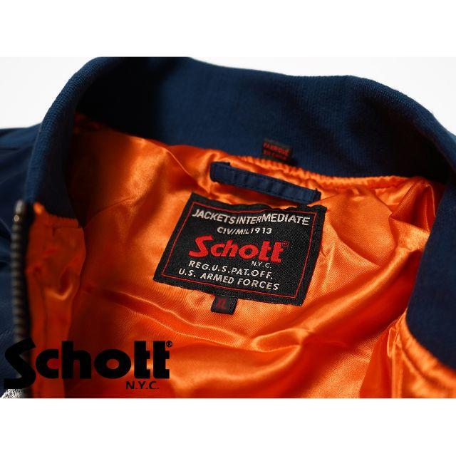 schott(ショット)のSchott NYC ショット ★ XS 刺繍 MA-1 フライト ジャケット メンズのジャケット/アウター(ブルゾン)の商品写真