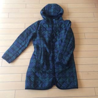 スモックショップ(THE SMOCK SHOP)のザ スモックショップ キルティングコート チェック(ロングコート)