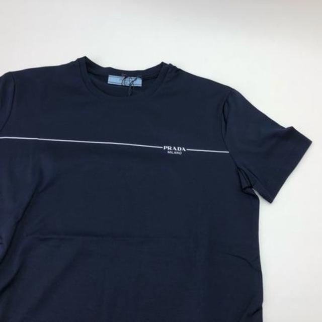 PRADA - 【新品】PRADA プラダ PRADAロゴ Tシャツ ネイビー 38/Sサイズ ...