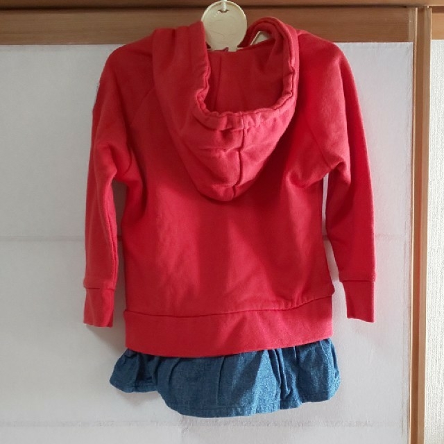 JENNI(ジェニィ)のジェニー パーカー トレーナー 100センチ キッズ/ベビー/マタニティのキッズ服女の子用(90cm~)(Tシャツ/カットソー)の商品写真