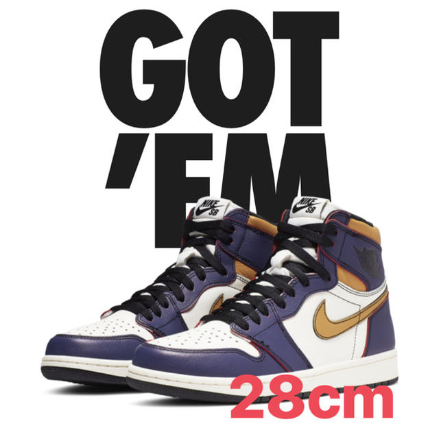 air jordan 1 la to chicago 28cm靴/シューズ