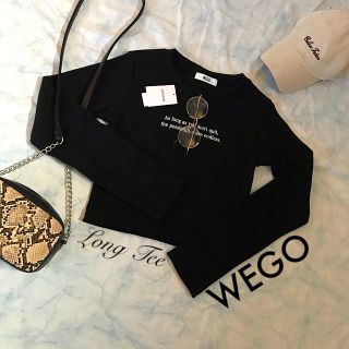 アナップ(ANAP)のRさん専用！WEGO♥︎リブショートTops★未使用(カットソー(長袖/七分))