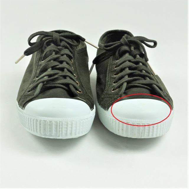 UF 内ボア キャンバス スニーカー カーキ 23.5cm 9508370701 レディースの靴/シューズ(スニーカー)の商品写真