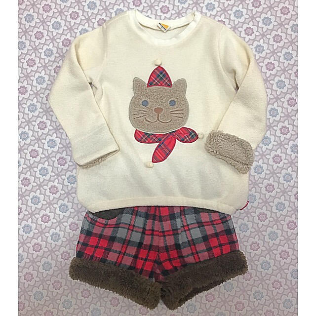 mou jon jon(ムージョンジョン)の未使用☆ムージョンジョン  ショートパンツ キッズ/ベビー/マタニティのキッズ服女の子用(90cm~)(パンツ/スパッツ)の商品写真