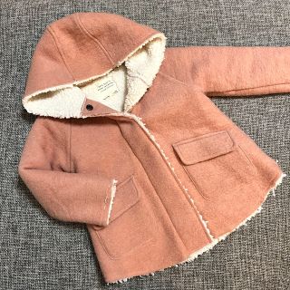 ザラキッズ(ZARA KIDS)の★美品★Zara Girl 裏ボアコート　110 アウター(コート)