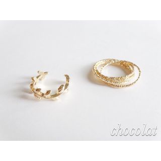 gold leaf ring (リング(指輪))