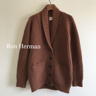 ロンハーマン(Ron Herman)の極美品⭐️ロンハーマン  ショールカーディガン ブラウン(カーディガン)