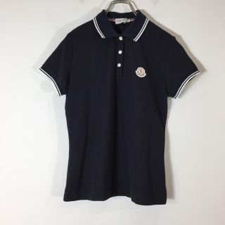 モンクレール(MONCLER)のモンクレール MONCLER 半袖シャツ ブラック Lサイズ かわいい(ポロシャツ)