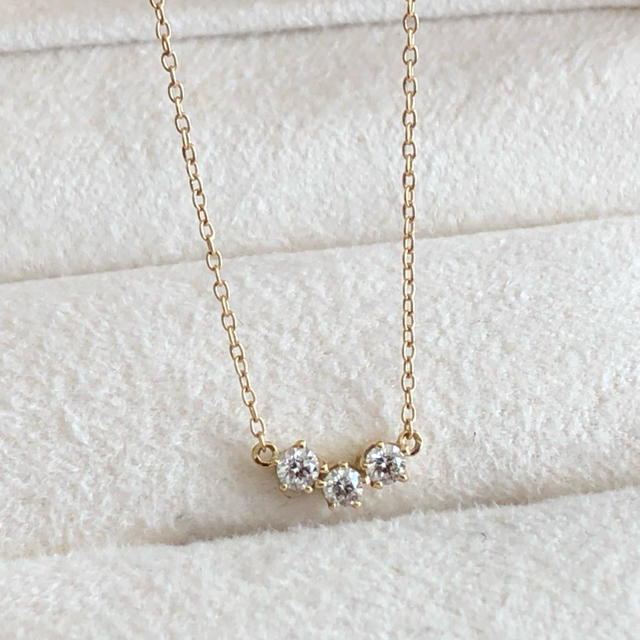 検討中✨AHKAH✨K18×ダイヤ0.1ct✨トレスダイヤブレスレット