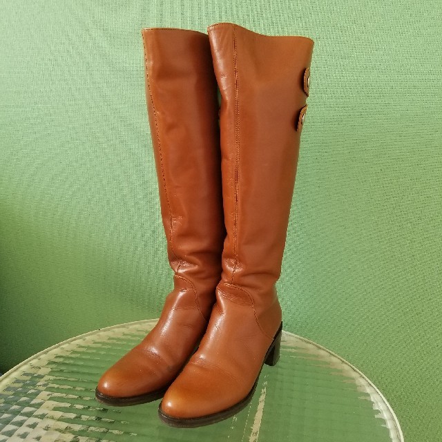 本物の Voltan ジョッキーブーツ キャメルブーツ italy in made ブーツ ...