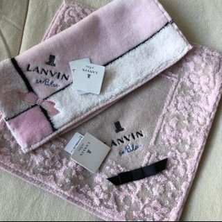 ランバンオンブルー(LANVIN en Bleu)の新品🎀LANVIN en Bleu ミニタオルセット(ハンカチ)