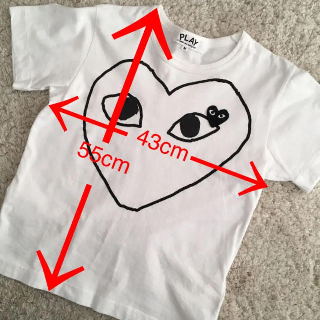 COMME des GARCONS(コムデギャルソン)のプレイコムデギャルソン　Tシャツ レディースのトップス(Tシャツ(半袖/袖なし))の商品写真