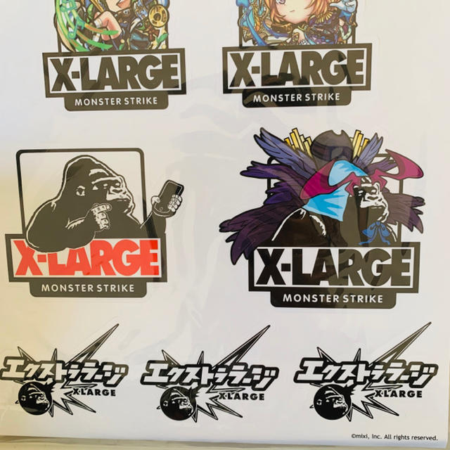 XLARGE(エクストララージ)の新品 エクストララージ モンスト コラボ ステッカー モンスターストライク エンタメ/ホビーのアニメグッズ(その他)の商品写真