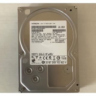 ヒタチ(日立)の日立 HGST 3.5インチHDD SerialATA 2TB(PCパーツ)