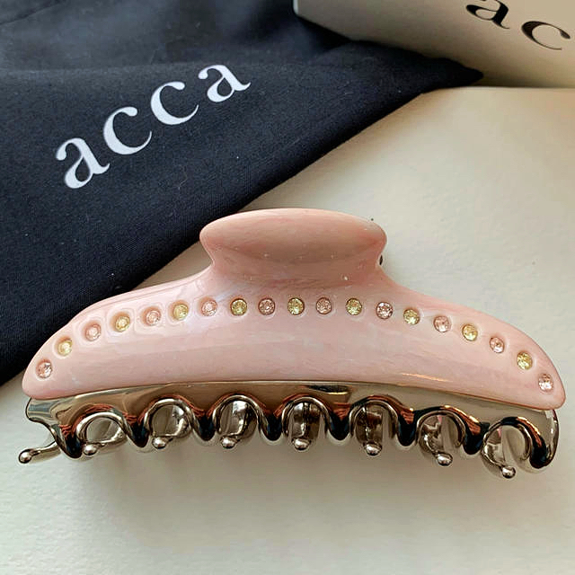 アッカ acca ヘアゴム ピンクマーブル-