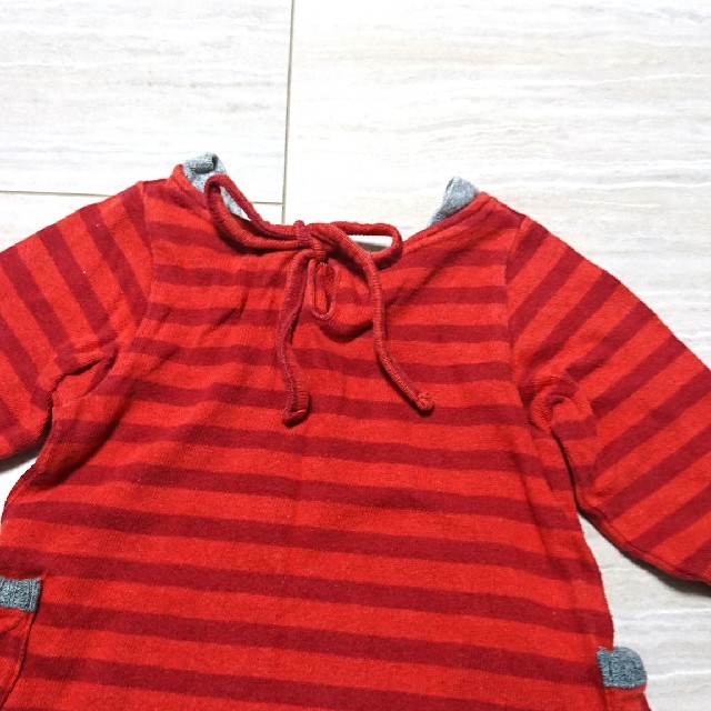 F.O.KIDS(エフオーキッズ)のF.O.KIDS ボーダーワンピース 90 キッズ/ベビー/マタニティのキッズ服女の子用(90cm~)(ワンピース)の商品写真