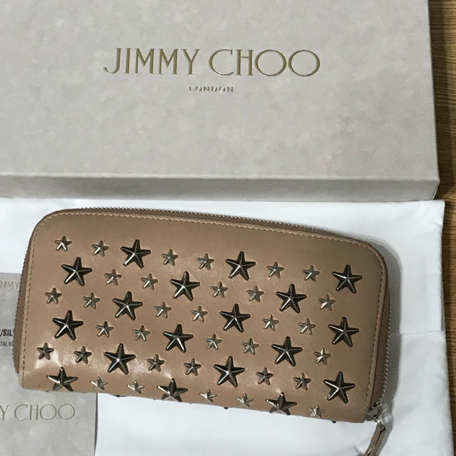 JIMMY CHOO(ジミーチュウ)のJIMMY CHOO ラウンドジップウォレット レディースのファッション小物(財布)の商品写真