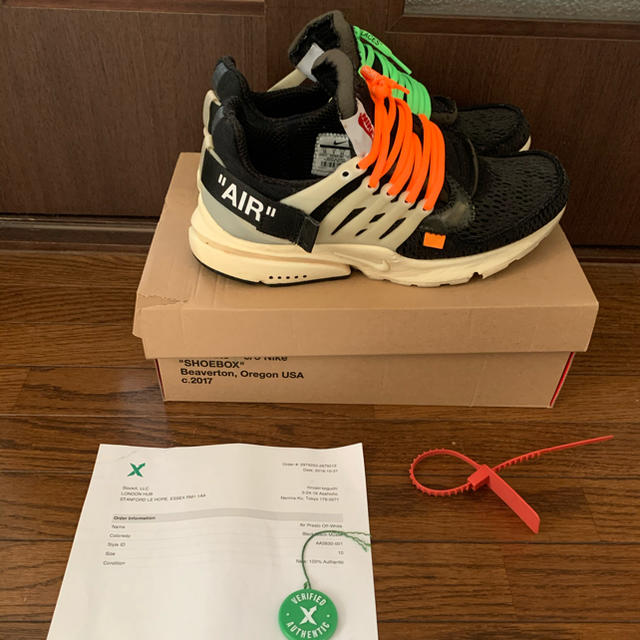 OFF WHITE NIKE AIR PRESTO 28cm