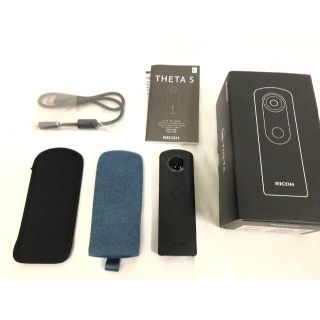 リコー(RICOH)のもりもり様専用（美品 おまけ付） リコー RICOH THETA S ブラック (コンパクトデジタルカメラ)