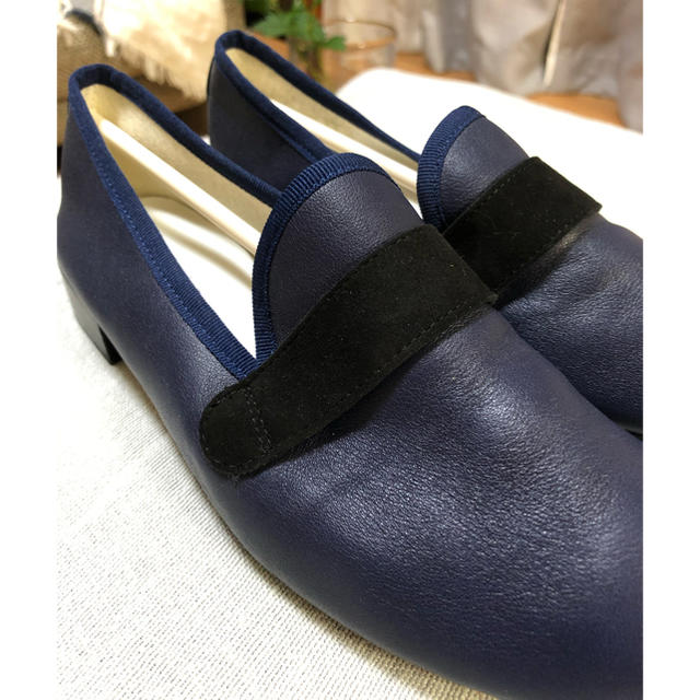 repetto(レペット)のレペット　マイケル　ローファー ネイビー37.5 レディースの靴/シューズ(ローファー/革靴)の商品写真